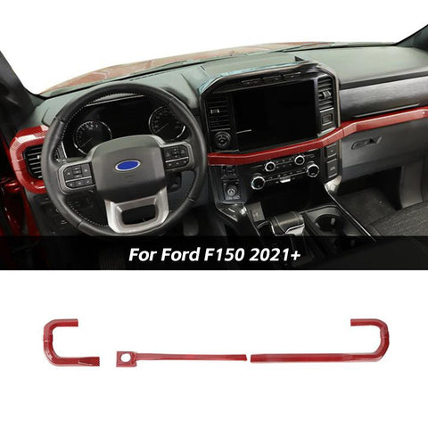 Center Console Dash Decor Strips Trim For Ford F150 2021+｜CheroCar