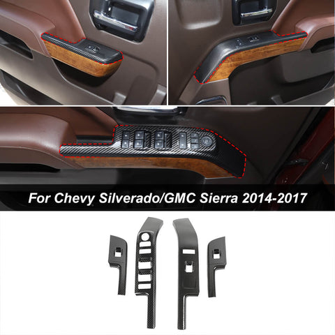 35pcs Interior Decor Cover Trim Kit For Chevy Silverado 1500/ GMC Sierra 2014-2017 Accessories｜CheroCar