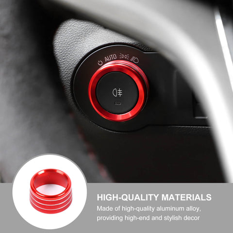 Center Control Headlight Switch Button Knob Ring Trim For Chevy Camaro 2010-2015 Accessories｜CheroCar