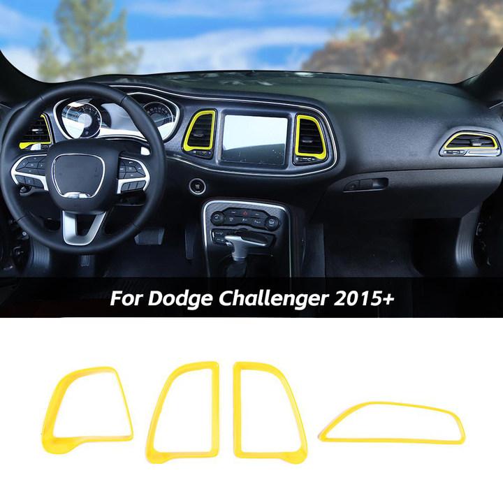 For 2015+ Dodge Challenger Center Console Air Condition Vent Ring Trim