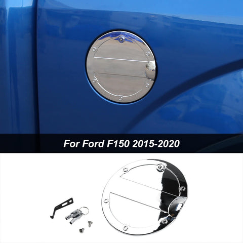 Fuel Tank Cover Cap Gas Trim Glossy Black For 2015-2020 Ford F150｜CheroCar