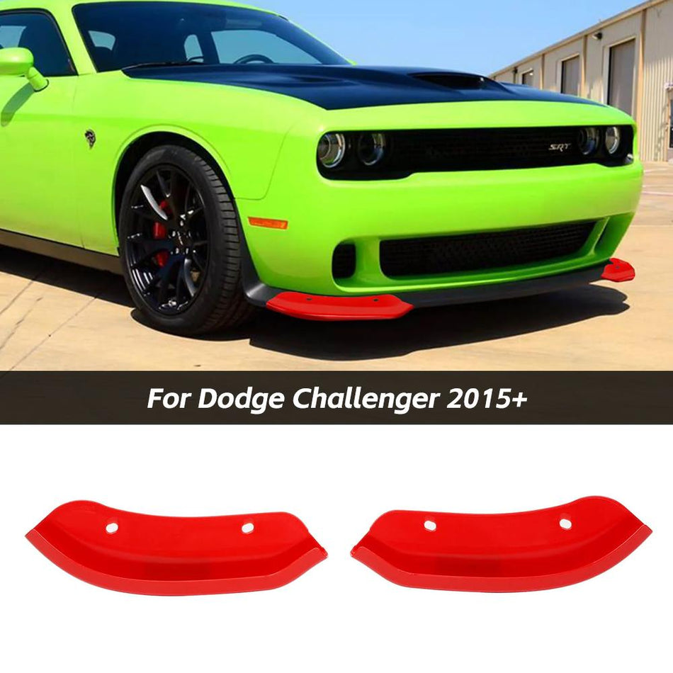 For 2015+ Dodge Challenger SRT Hellcat Front Splitter Bumper Lip Protector Cover Trim