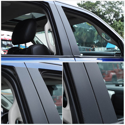 4PCS Car Window Center Pillar Sticker Decor For 2009-2017 Dodge Ram 1500 Accessories | CheroCar