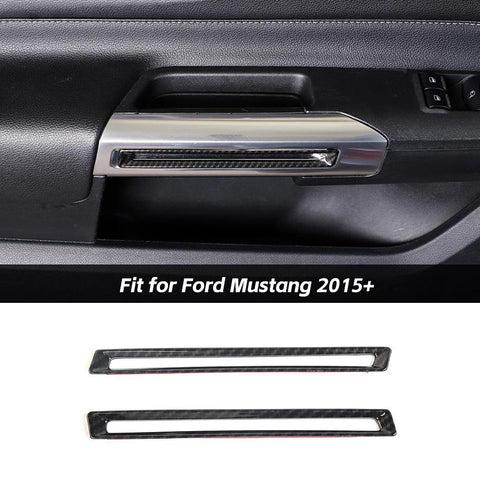 For 2015+ Ford Mustang Inner Door Handle Cover Trim Decor Ring