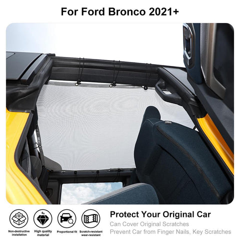 PVC Roof Mesh Insulation Net Cover For Ford Bronco 2021+ Accessories | CheroCar