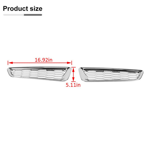 Honeycomb Front Bumper Fog Light Cover Trim For Ford F150 2015-2020 Accessories | CheroCar