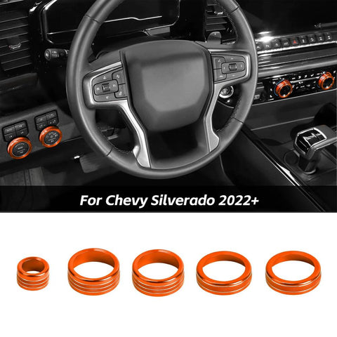 Headlight Center Console Radio Ac Switch Knob Trim For Chevy Silverado 2022+ Accessories｜CheroCar