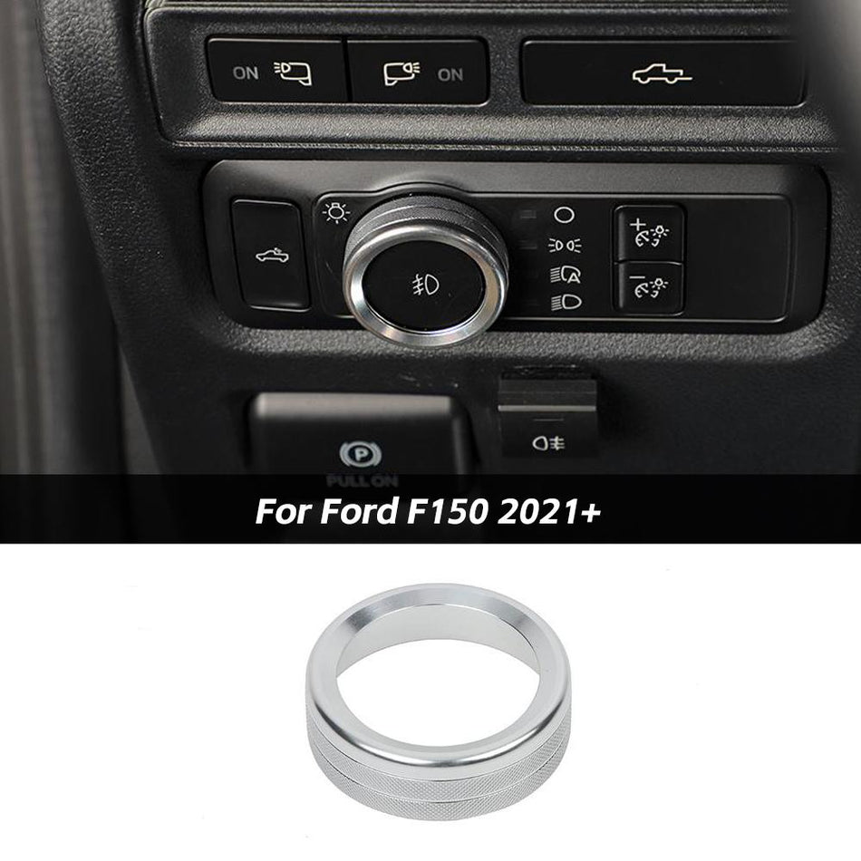 For 2021+ Ford F150 Headlight Switch Knob bezel Cover Trim