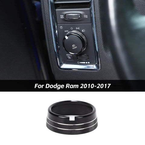 Headlight Switch Knob Trim Decor Ring For Dodge RAM  2010-2017 Accessories | CheroCar