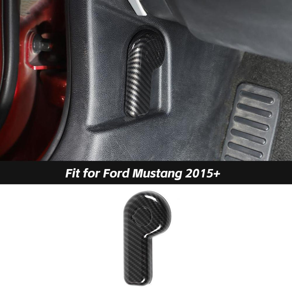 For 2015+ Ford Mustang Engine Hood Switch Knob Cover Trim Decor