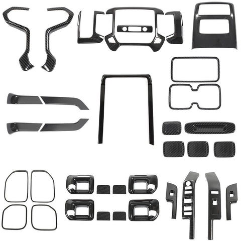 35pcs Interior Decor Cover Trim Kit For Chevy Silverado 1500/ GMC Sierra 2014-2017 Accessories｜CheroCar