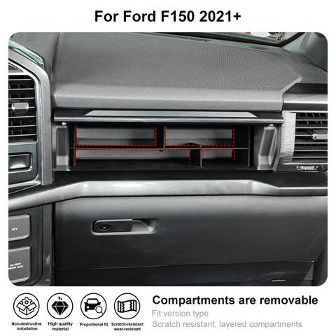 Co-Pilot Storage Insert Divider Panel Trim For Ford F150 2021+｜CheroCar