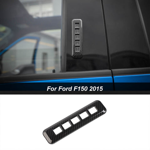 Door Password Lock Switch Button Frame Cover Trim For Ford F150 2015+ Carbon Fiber｜CheroCar