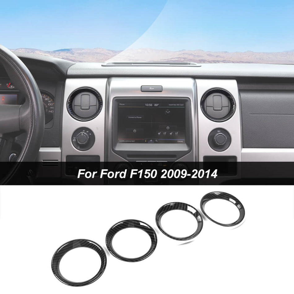For 2009-2014 Ford F150 Raptor AC Air Vent Outlet Cover Bezels Frame Trim