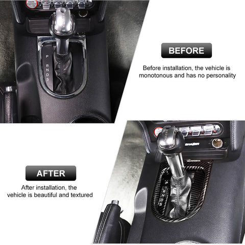 Central Gear Shift Frame Cover Trim Panel For Ford Mustang 2015+ Accessories | CheroCar