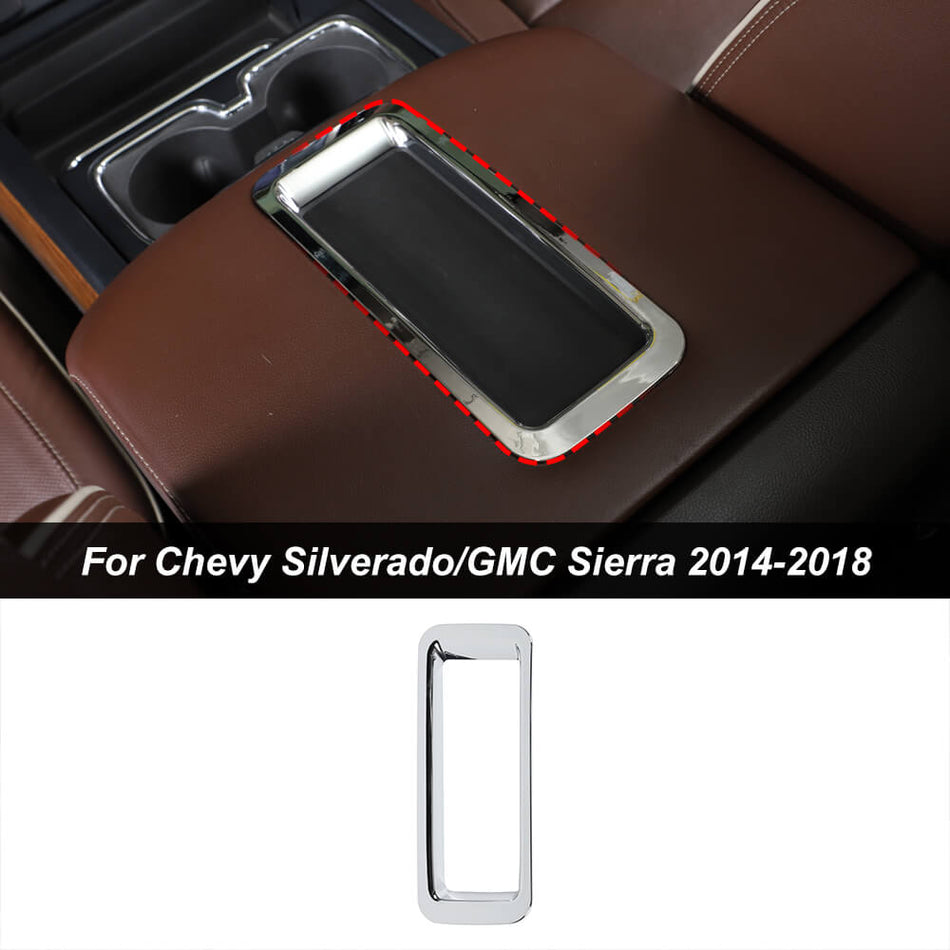 For 2014-2018 Chevy Silverado /Suburban/Tahoe & GMC Sierra/YUKON Armrest Box Storage Box Cover Trim