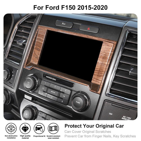 Navigation GPS Radio Frame Trim Decor Cover For Ford F150 2015-2020 Accessories | CheroCar