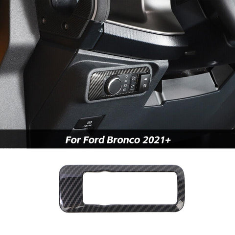 Front Control Headlight Switch Panel Cover Trim For Ford Bronco/Bronco Sport 2021+/Mustang 2024+ Accessories | CheroCar