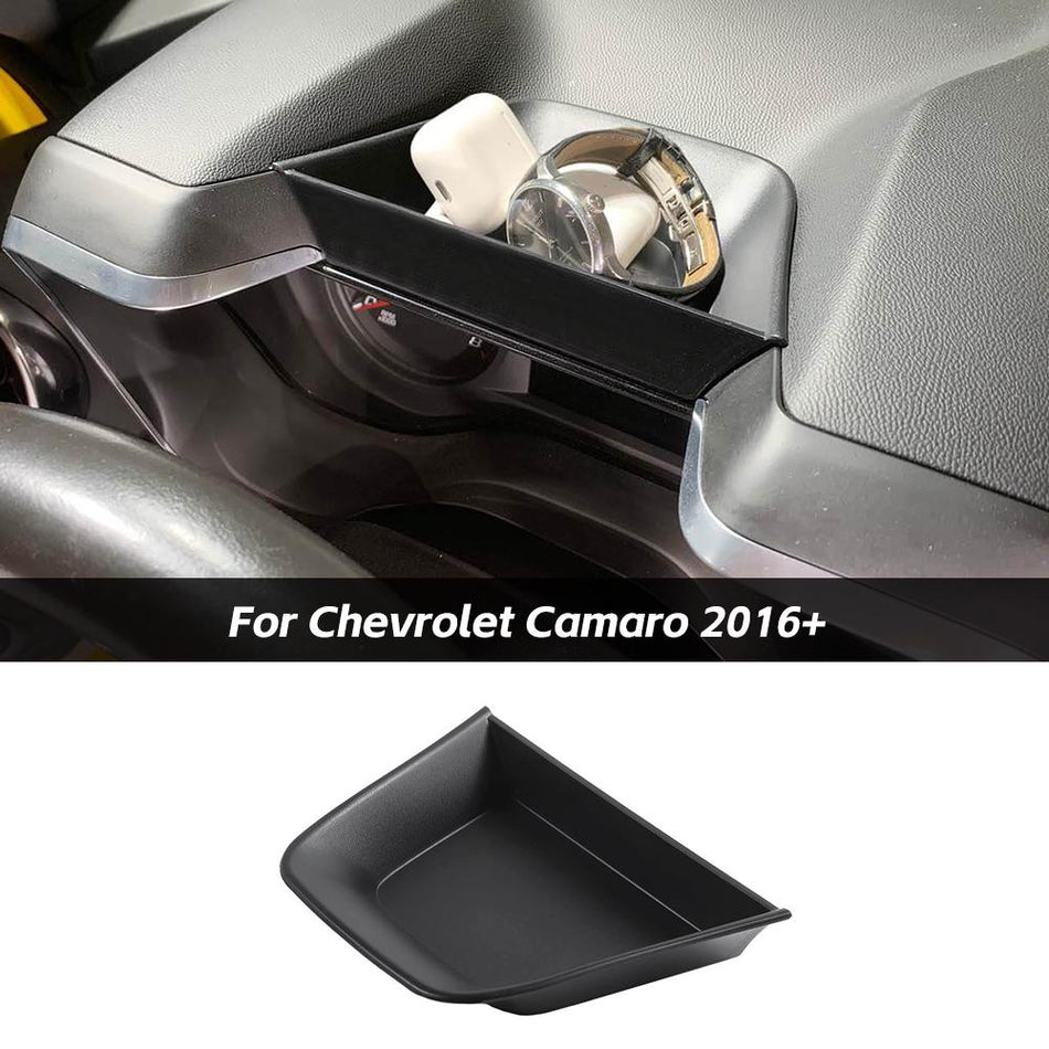 For 2016+ Chevrolet Camaro Car Front Dashboard Storage Box Tray Trim Organizer