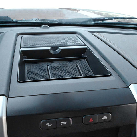 Black Center Console Tray Storage Box For Ford F150 2015-2020 Accessories | CheroCar