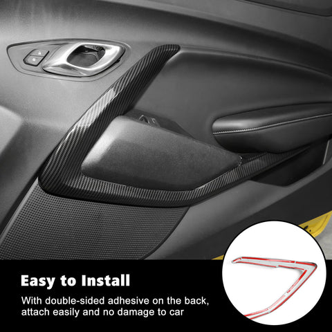 Interior Door V-Shape Cover Trim Panel Strip for Chevy Camaro 2016+ Accessories｜CheroCar