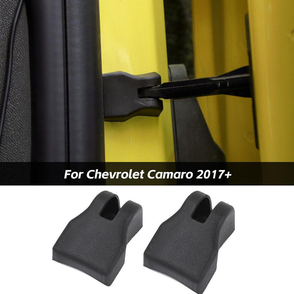 For 2017+ Chevrolet Camaro Black Door Stopper Buckle Limited Protector Cover