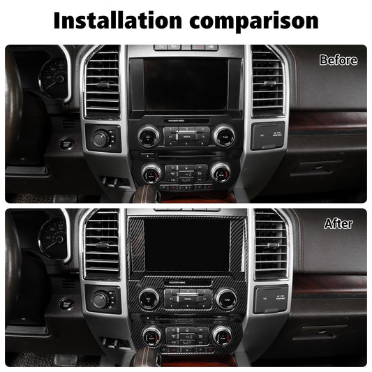 Central Control GPS Navigation Panel Trim Cover for Ford F150 2015-2020 Accessories｜CheroCar