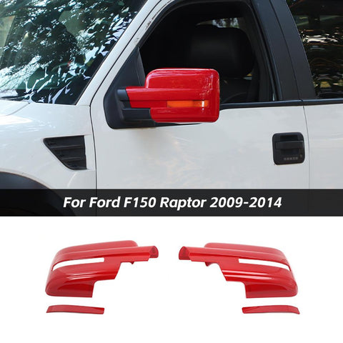 Rearview Mirror Cover Caps Trim Decor For Ford F150 Raptor 2009-2014 Accessories | CheroCar