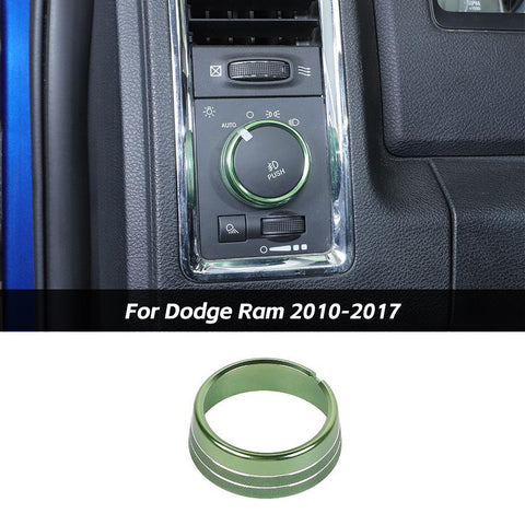 Headlight Switch Knob Trim Decor Ring For Dodge RAM  2010-2017 Accessories | CheroCar