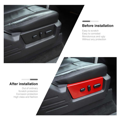 Seat Adjustment Button Panel Cover For Ford F150 Raptor 2009-2014 Accessories | CheroCar