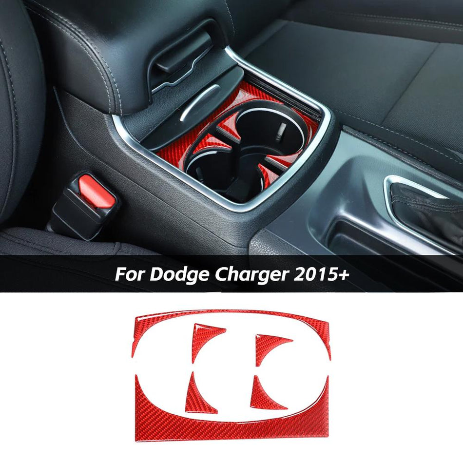 For 2015+ Dodge Charger Center Water Cup Holder Panel Trim