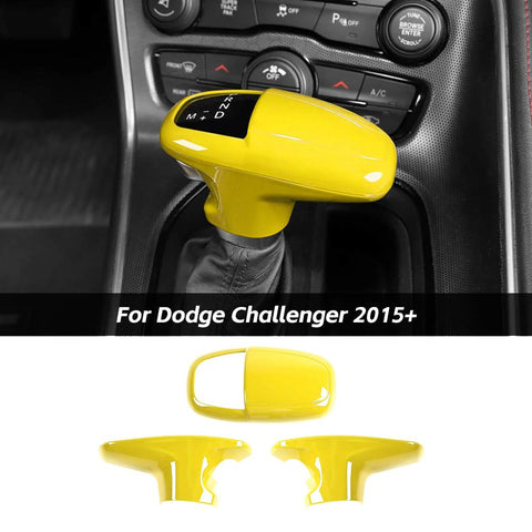 Gear Shift Knob Head Cover Trim for Dodge Challenger/Charger 2015+ & Durango 2018+｜CheroCar