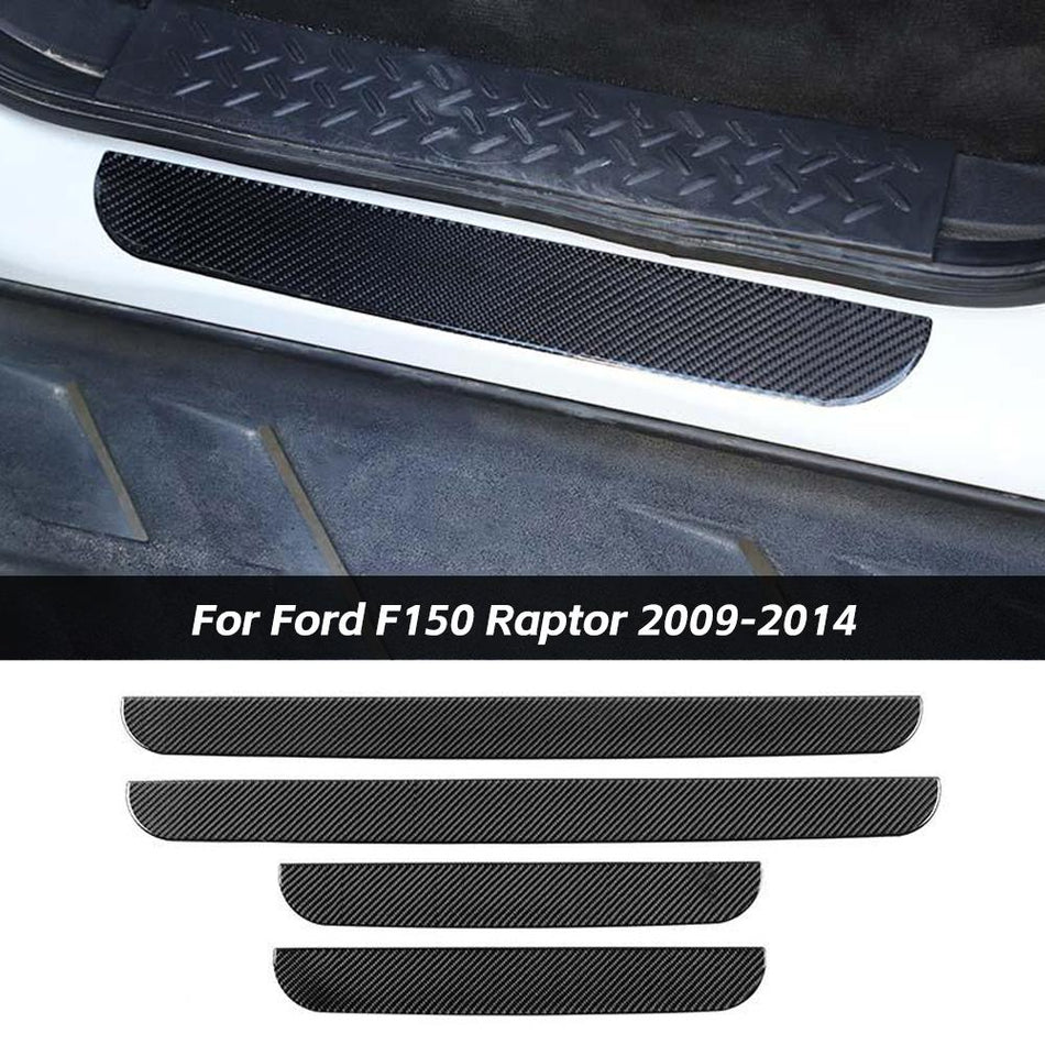 For 2009-2014 Ford F150 Raptor Car Door Sills Guard Scuff Plate Protector Sticker