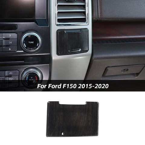 For Ford F150 2015-2020 Red Carbon Fiber Central Electrical Outlet Power Socket Cover Trim  Accessories | CheroCar