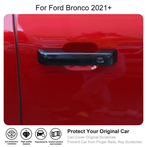 Exterior Door Handle Protector Shell Cover Trim For Ford Bronco 2021+ 2Dr Accessories | CheroCar