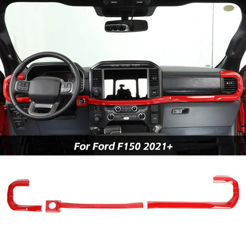 Center Console Dash Decor Strips Trim For Ford F150 2021+｜CheroCar