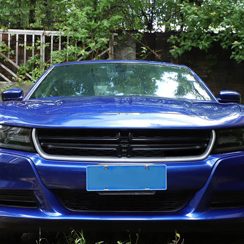 Front Center Grille Grill Cover Trim Strips For Dodge Charger 2015+ Accessories | CheroCar