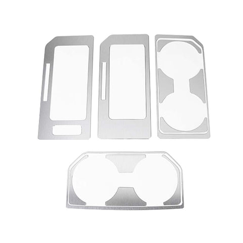 For Ford F150 2015-2020 Gear Shift Box & Cup Holder Panel Cover Trim Decor Kit Accessories 12PCS | CheroCar