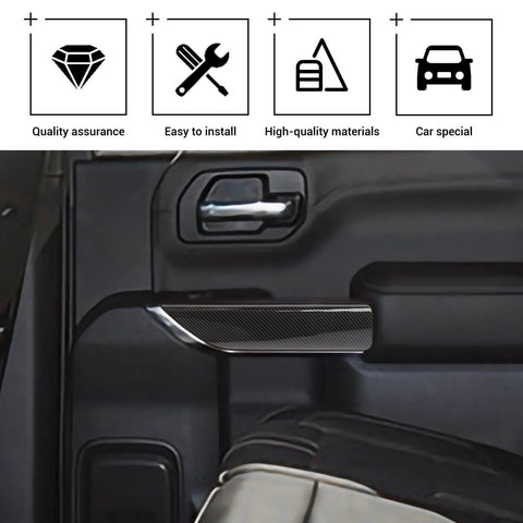 Interior Door Panel Decor Cover Trim Bezels For Chevrolet Silverado GMC SIERRA 2019-2022 Accessories｜CheroCar