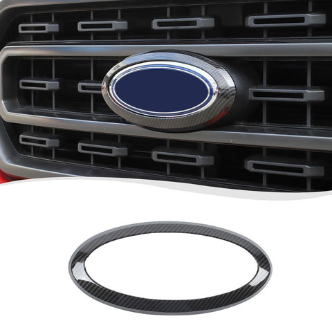 Front Grille Logo Emblem Badge Ring Trim For Ford F150 2021+ Accessories (no Camera) ｜CheroCar