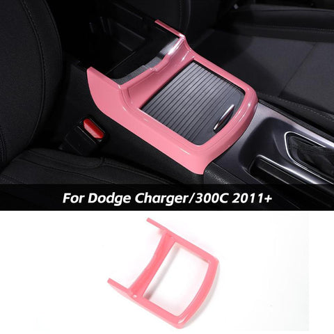 Interior Central Cup Holder Frame Trim Cover For Dodge Charger/300C 2011+ Accessories | CheroCar