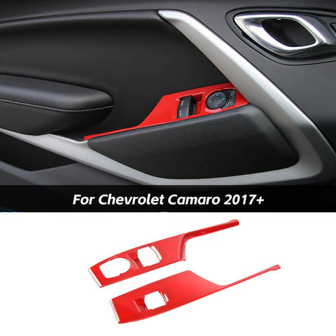 Window Lift Switch Button Panel Cover Trim For Chevrolet Camaro 2017+｜CheroCar