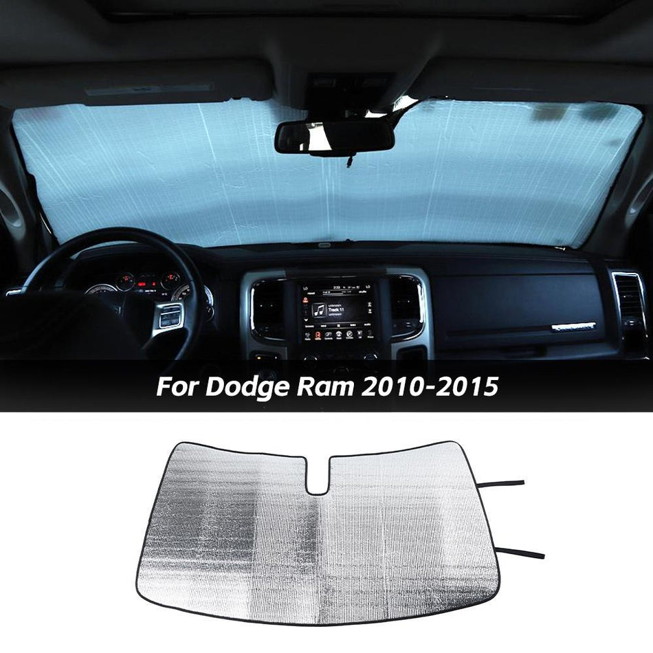 For 2010-2015 Dodge Ram Front Windshield Sunshade Visor UV Protector Cover