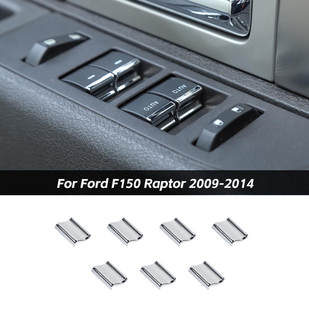 Ford Raptor R Button Interior Window Lift Button Trim Cover Bezels For Ford F150 Raptor 2009 ...