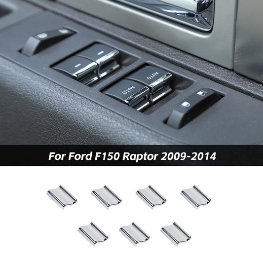 Interior Window Lift Button Trim Cover Bezels For Ford F150 Raptor 2009-2014 Accessories | CheroCar