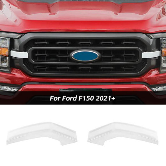 Front Bumper Grille Decor Cover Trim For Ford F150 2021+ Carbon Fiber｜CheroCar