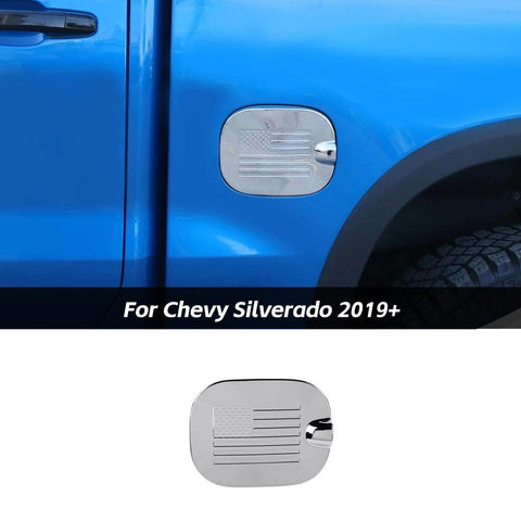 US Flag Gas Cap Door Fuel Tank Cover Trim For Chevrolet Silverado /GMC-SIERRA 2019+ Accessories | CheroCar