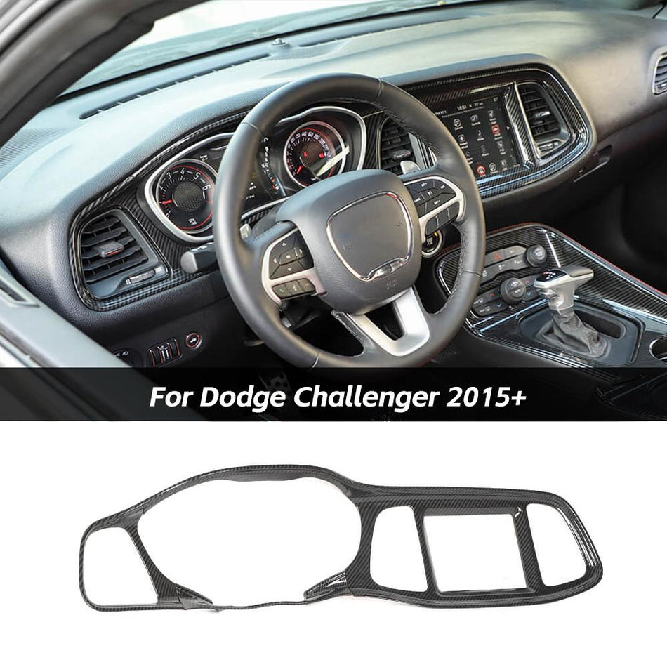 For 2015+ Dodge Challenger Center Console Dashboard Panel Cover Trim