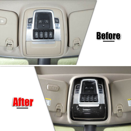 For 2018+ Dodge Ram Roof Reading Light Lamp Decor Cover Trim