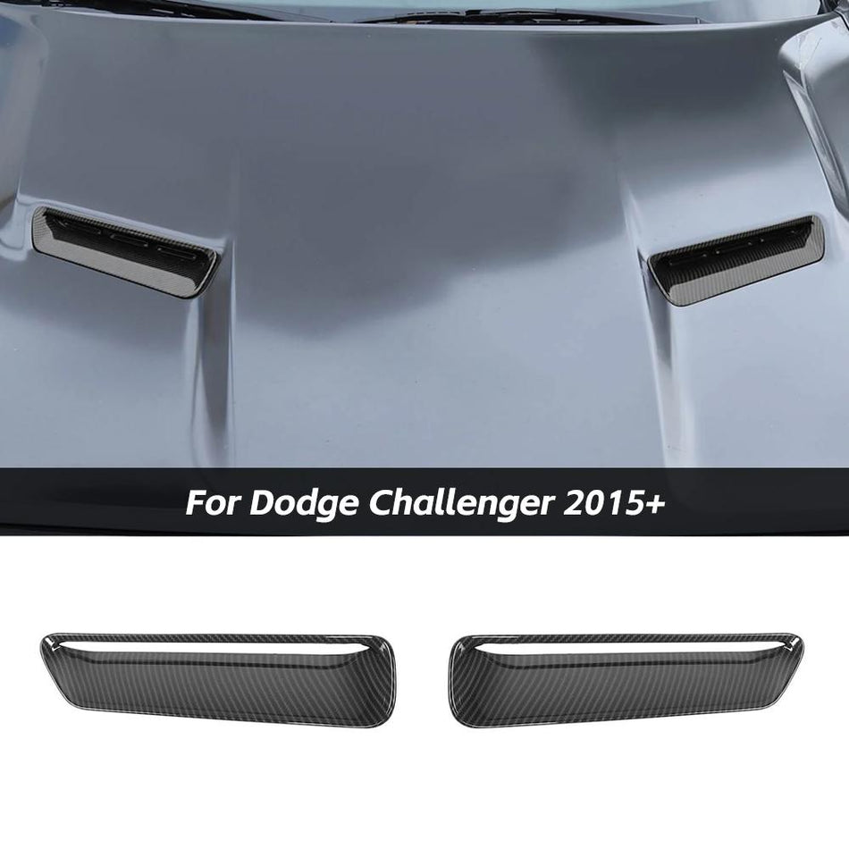 For 2015+ Dodge Challenger SXT Hood Scoop Air Vent Ring Trim Decor Cover